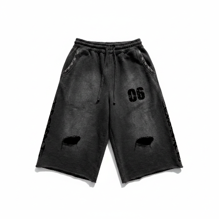 Zero Space 06 Distressed Shorts - No Shadow