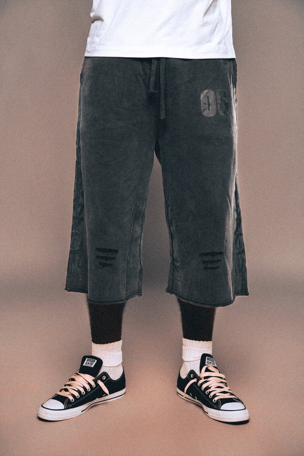 Blackout "06" Distressed Shorts